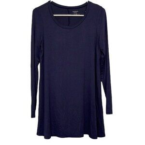 Motherhood Maternity Seasonal Basic Navy Blue L/S Pullover Shirt Size Small NWT